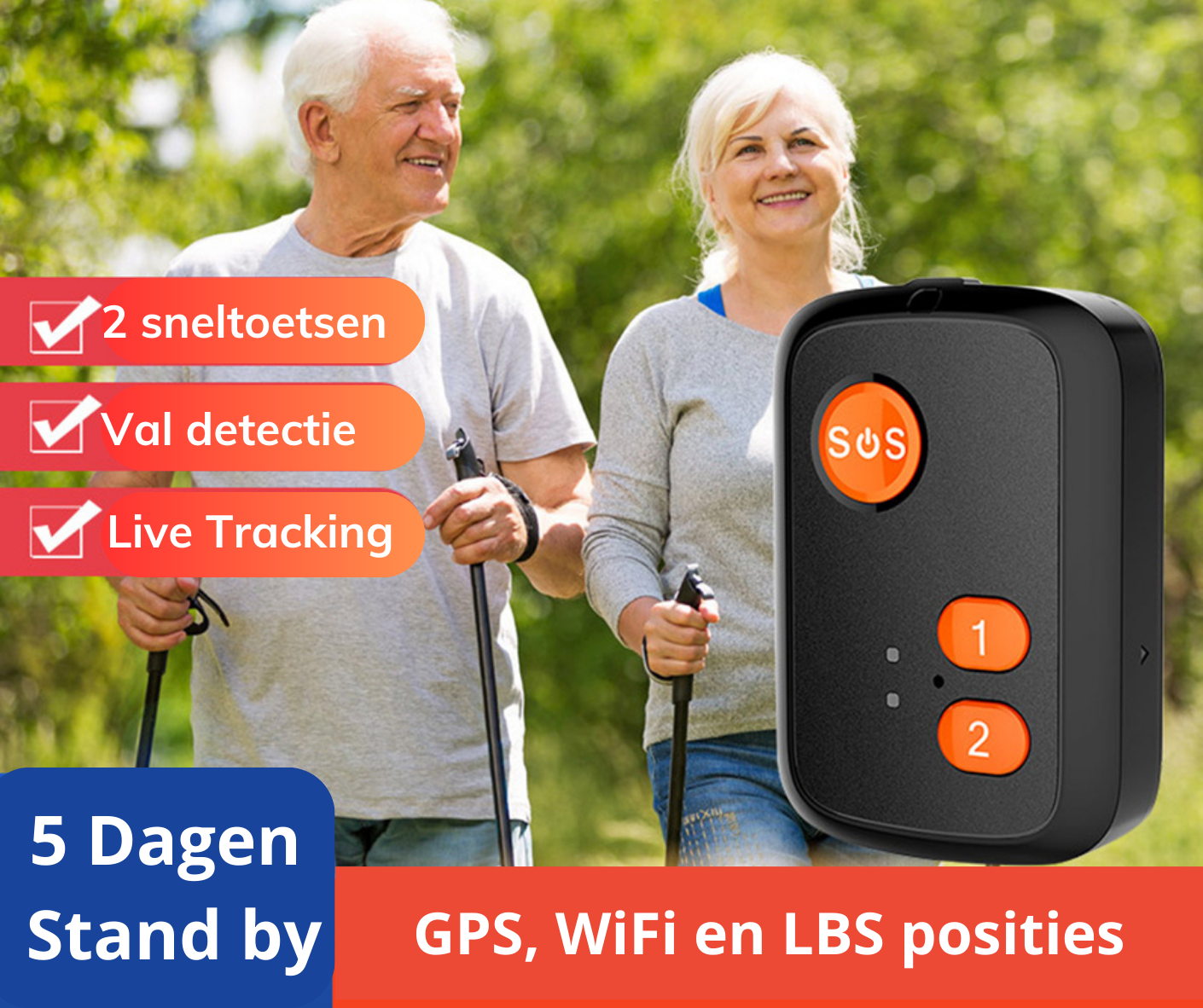 WatchToCare WTC24 GPS Alarmknop