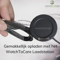 WatchToCare Smartwatch WTC45 Bruin Leren Band | Analoog en Digitaal display